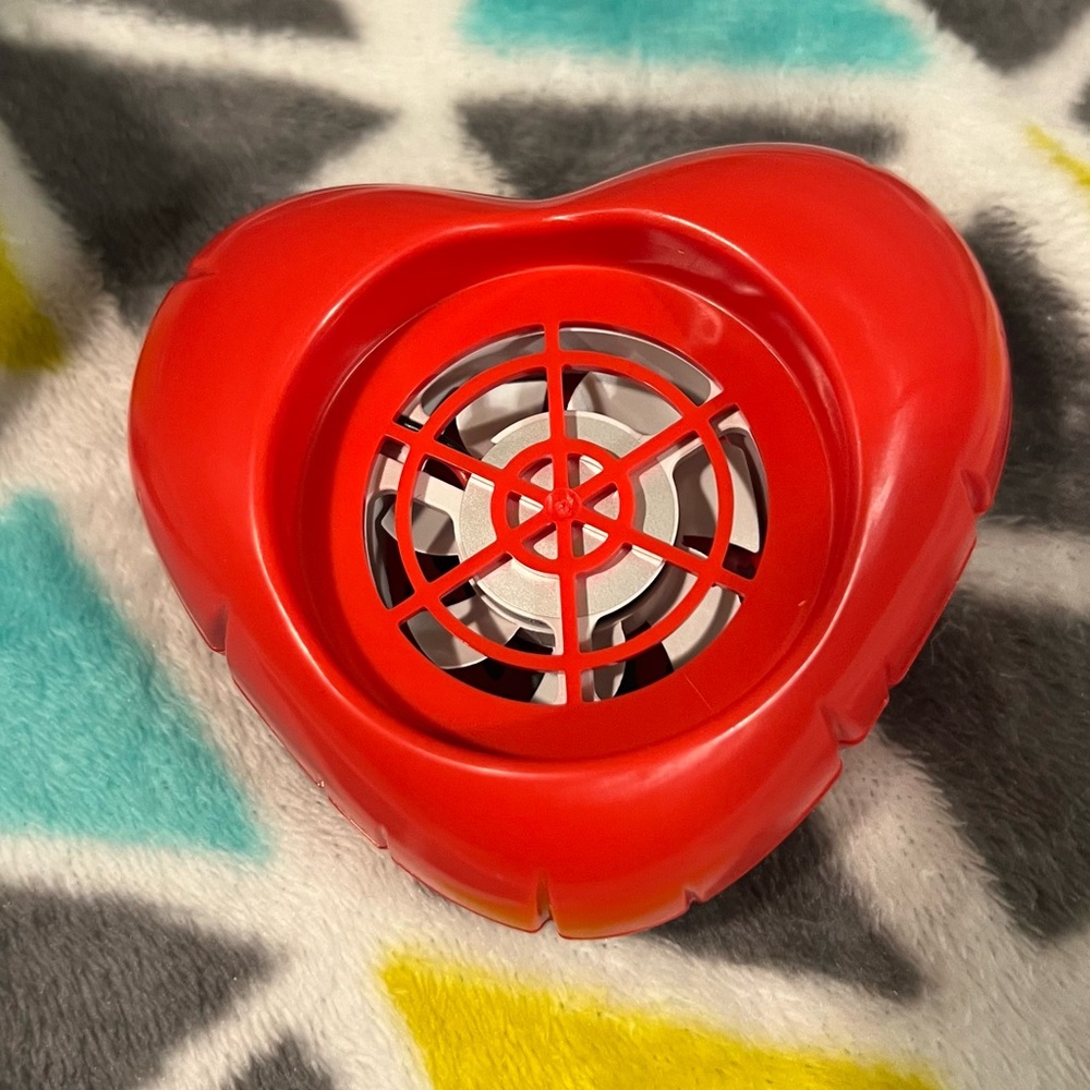 Heart-Shaped Red Mini Fan Diffuser(3 available, listing is for ONE)
